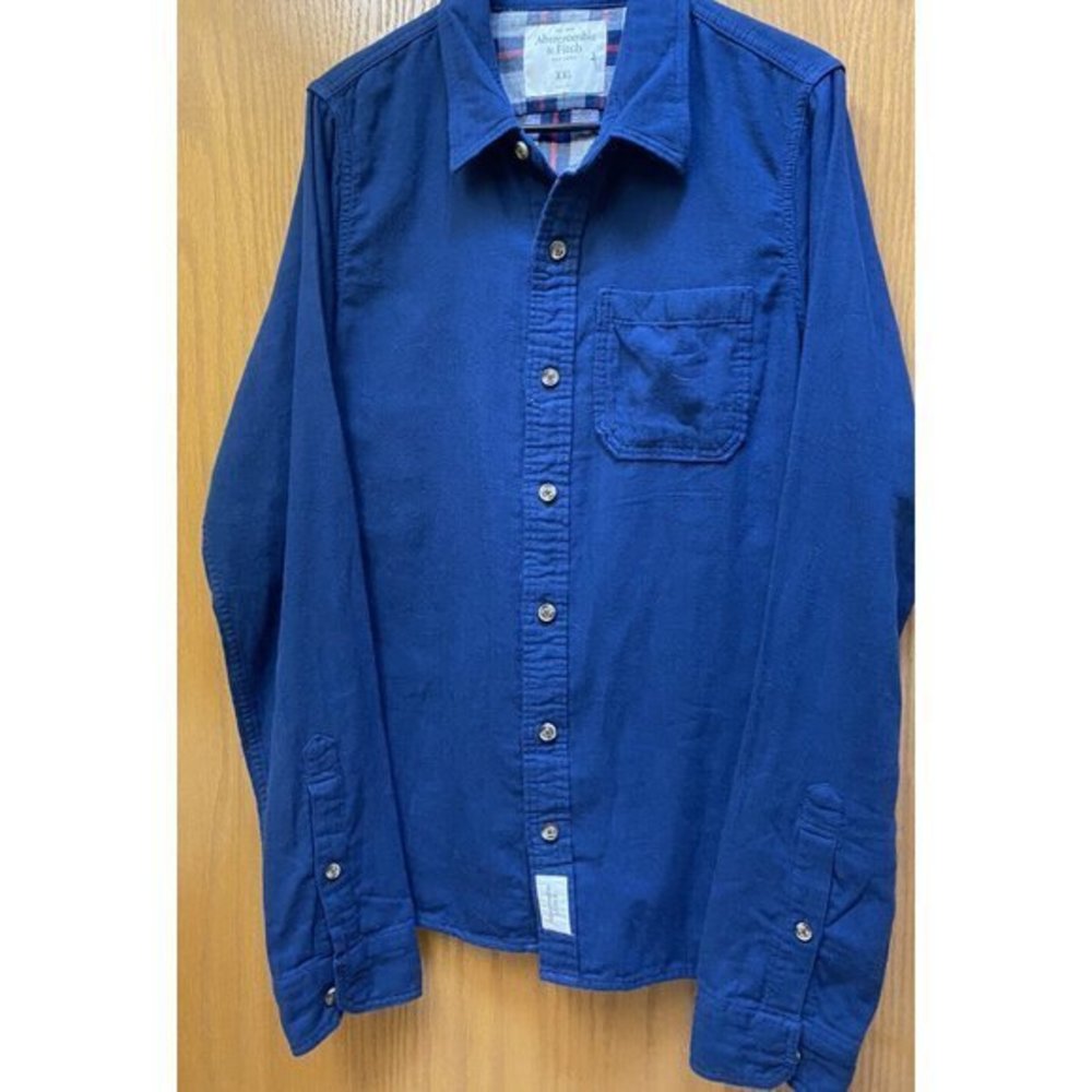 Abercrombie and Fitch Men’s Muscle‎ Long Sleeve Shirt￼ Size 2XL Flannel Lined